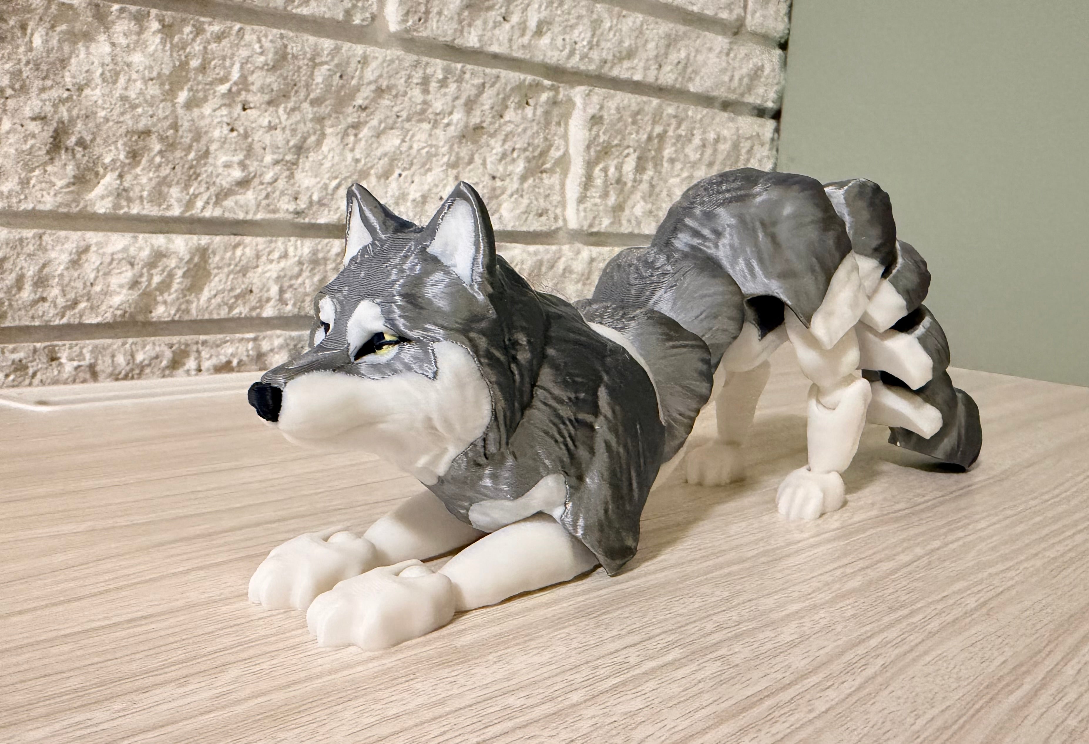 3-D Printed Wolf