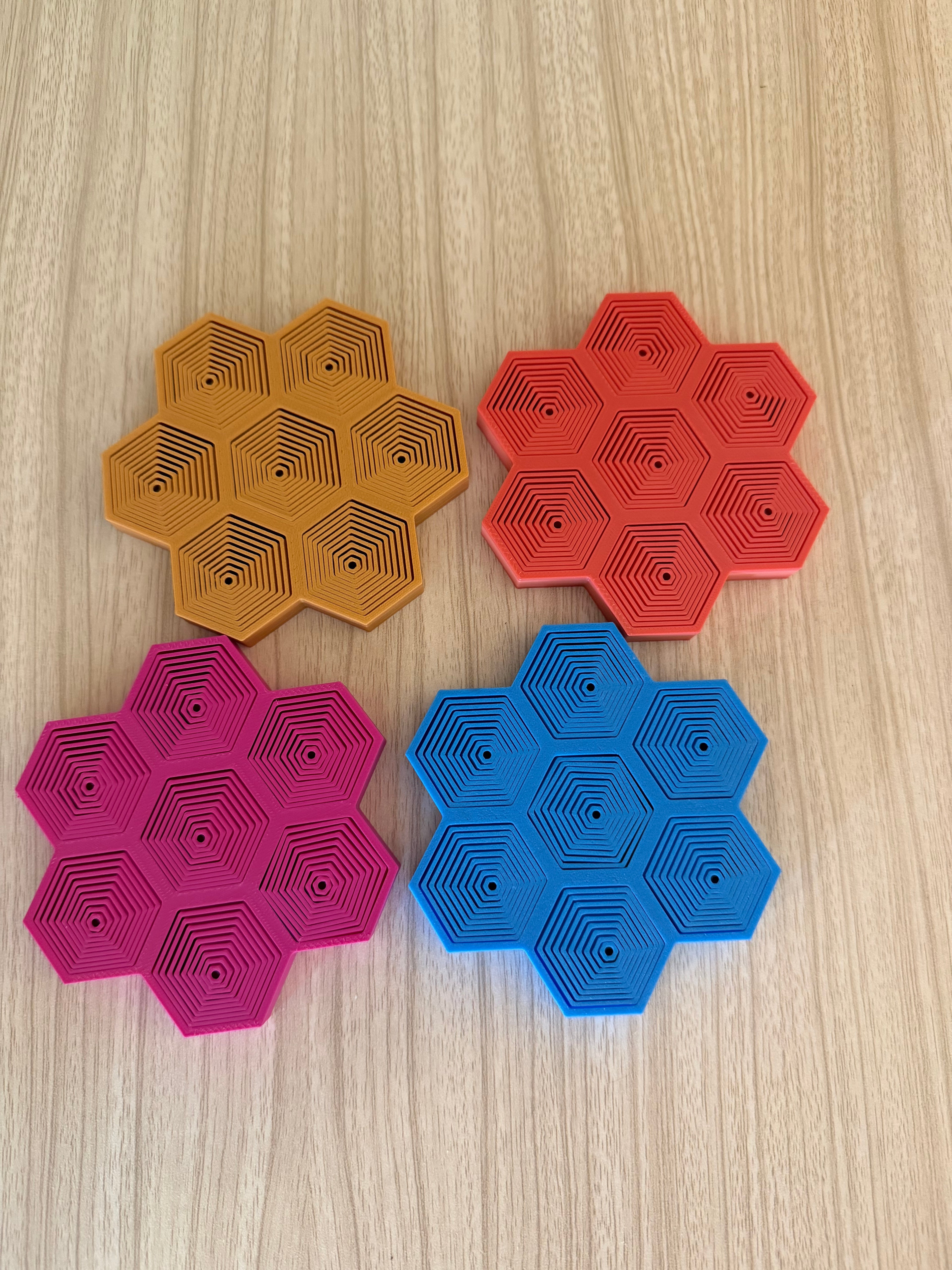 3-D Printed Fidget Hexagon