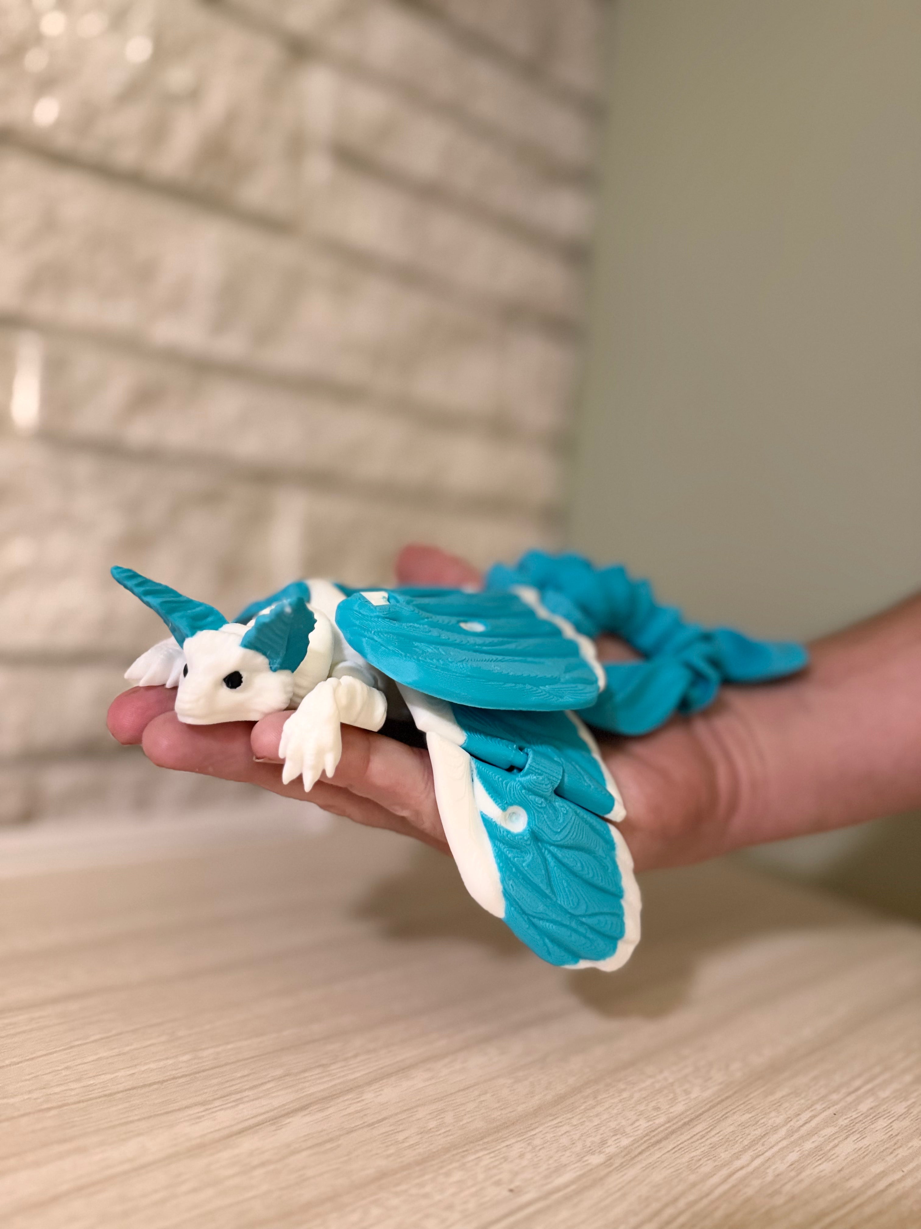 3-D Printed Large Luna Moth Dragon